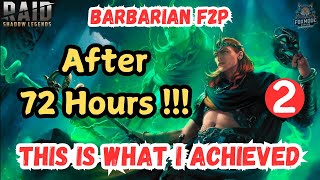 What I Learned from My 72 Hour Raid Shadow Legends F2P Challenge (Barbarian F2P)