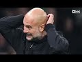 pep u0026 haaland laughing as man city loss 2 1 v tottenham in carabao cup