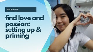 How to Set Up a Hemodialysis Machine Bbraun Dialog+ and Prime the bloodlines