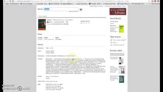 Library Website Tour - Part 1 - Quick Search Box