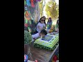 kid got furious and started hitting his sister when she smashed his face in the birthday cake