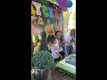 kid got furious and started hitting his sister when she smashed his face in the birthday cake