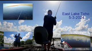 East Lake Toho Bass Fishing 5-3-2024