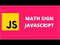 Math Sign JavaScript