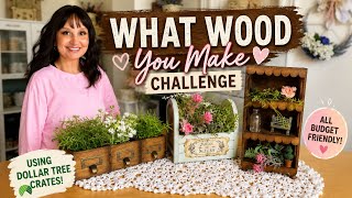 I Turned Dollar Tree Crates Into THIS! | What Wood You Make Challenge