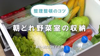 「整理整頓のコツ　朝どれ野菜室の収納」【三菱電機公式】