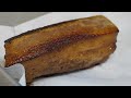 굽고 삶고 튀기고 쫀득 바삭 촉촉한 삼겹살 튀김 crispy and juicy pork belly korean street food