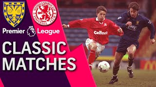 Wimbledon v. Middlesbrough | PL CLASSIC MATCH (WITH 2 ROBBIES COMMENTARY) | 2/1/97 | NBC Sports