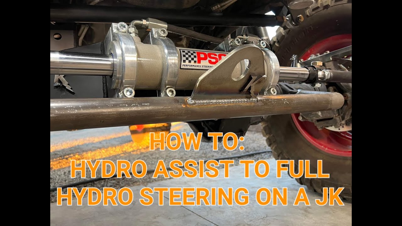 How To Hydro Assist To Full Hydro Steering On A Jeep Jk Youtube