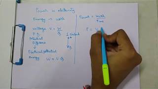 Electrical Power P=VI derivation | Electrical Engineering | Physics