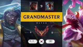 Grandmaster Match: Super K'Sante vs Super Fiddlesticks - KR server Patch 25.S1.1