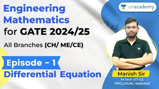 Episode 01 | Engineering Mathematics | Differential Equations | GATE 2024/25