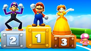 【3dsマリオパーティスターラッシュ】ミニゲームマリオVsデイジーVsワルイージVsキノピコ(最強CPU｢たつじん」)