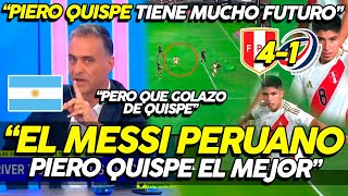 "GOL del MESSI PERUANO" ARGENTINOS IMPRESIONADOS con PIERO QUISPE vs REPUBLICA DOMINICANA