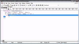 jQuery Tutorial 92 inArray