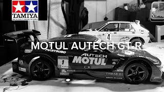 TAMIYA MOTUL AUTECH GT-Rボディー作りました