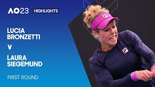 Lucia Bronzetti v Laura Siegemund Highlights | Australian Open 2023 First Round