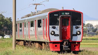 聞けなくなった車内放送の815系NT-8 熊本〜上熊本　車窓　JR九州　熊本駅