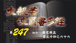 大般若波羅蜜多經 卷247 (圓道禪院恭誦)