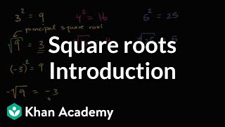 Introduction to square roots | Numbers and operations | 8th grade | Khan Academy Introduction to square roots | Numbers and operations | 8th grade | Khan Academy