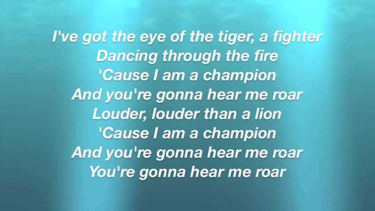 Roar Katy Perry Lyrics - YouTube