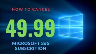 How To Cancel Your Microsoft 365 Subscription  In 30 secs | Quick and Easy