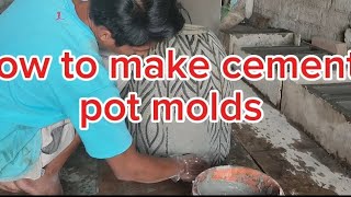 cara membuat cetakan pot,(how to make pot molds)mudah dan cepat.. cocok untuk usaha rumahan#pottery