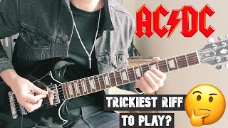 The Trickiest AC/DC Riff to play on Guitar?