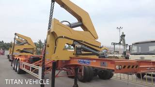 Why use a Sideloader? 37/45 tons side loader 40 feet sidelifter side loader container lift trailer