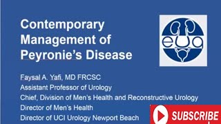 Contemporary Management of Peyronie's Disease || Urology ||