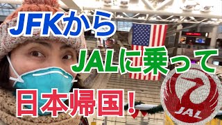 JFKからJALに乗って日本帰国