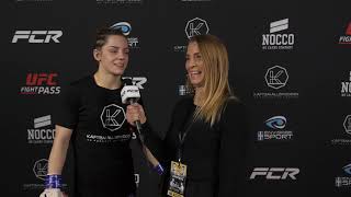 FCR 10: Josefine Knutsson post fight interview | FCR MMA