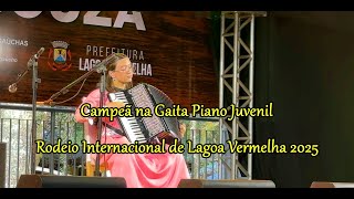 Campeã na Gaita Piano Juvenil -  Rodeio Internacional de Lagoa Vermelha 2025