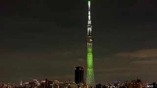 2023年9月2日 東京スカイツリー さまざまな推しのメンバーカラーをイメージした特別ライティング