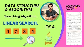 Linear Search Algorithm in java. Searching Algorithm #javadatastructures #java #javadevelopers