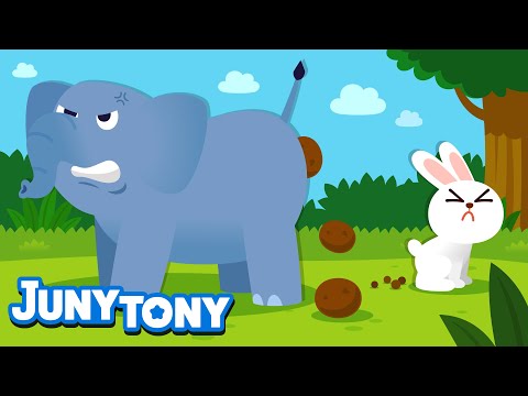 Animal Poo Poo Song Whose Poop Is It? Animal Song for Kids K-pop kids song JunyTony