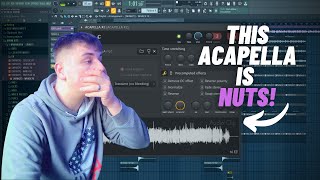 THIS IS INSANE! How To Make UK Drill With An ACAPELLA In FL Studio!