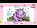 สอนน้องร้องเพลง สัตว์ animal hippopotamus ฟังเพลงเด็ก เด็กน้อยหัดฟัง หัดร้อง เพลงเด็กjanatvkidsnew