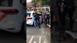 Poolse man wordt hardhandig gearresteerd door 7 politie agenten!