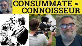 🔵 Consummate or Connoiseur - Consummate Meaning - Connoisseur Defined - Consummate vs Connoisseur