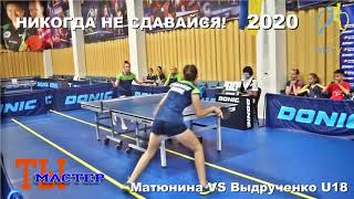 Никогда не сдавайся! Вероника Матюнина - Алина Выдрученко U18 2020