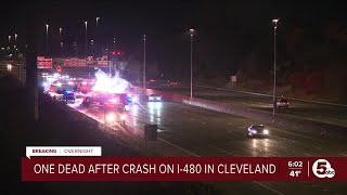 1 dead after crash on I-480 in Cleveland