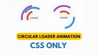 How to Create Circular Loading Animation using CSS Only