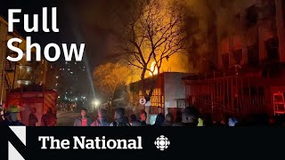 CBC News: The National | Johannesburg fire, Interest rate plea, Hurricane Idalia