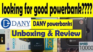 Dany Powerbanks buying guide ll spiro 10000 mah powerbank  ll G-35 20000 mah ll dany powerbanks