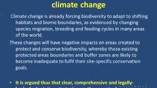 Climate Change, Biodiversity and Protected Areas: The Need for an Integrated Approach