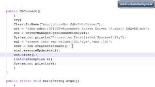 JDBC Tutorials for beginners 4 Java program to insert records to database
