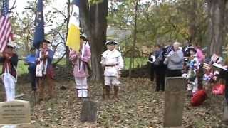 INSSAR/NSDAR Grave Marker Ritual for Revolutionary War Patriot John McBride