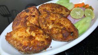 Pepper Seer fish Fry// மிளகு வஞ்சரமீன் வறுவல் செய்வது எப்படி??