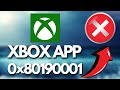 How to Fix Xbox App Not Installing Error Code 0x80190001 On Microsoft Store On PC